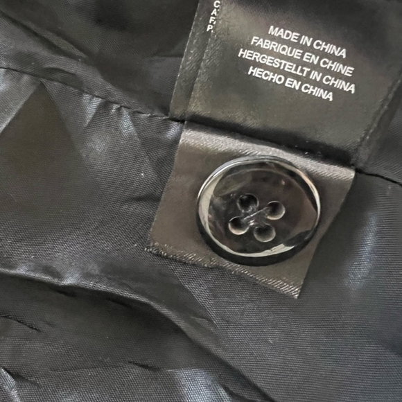 Vintage Y2K Mexx Grey Cinched Waist Pinstripe Blazer Size 6 - Picture 5 of 8